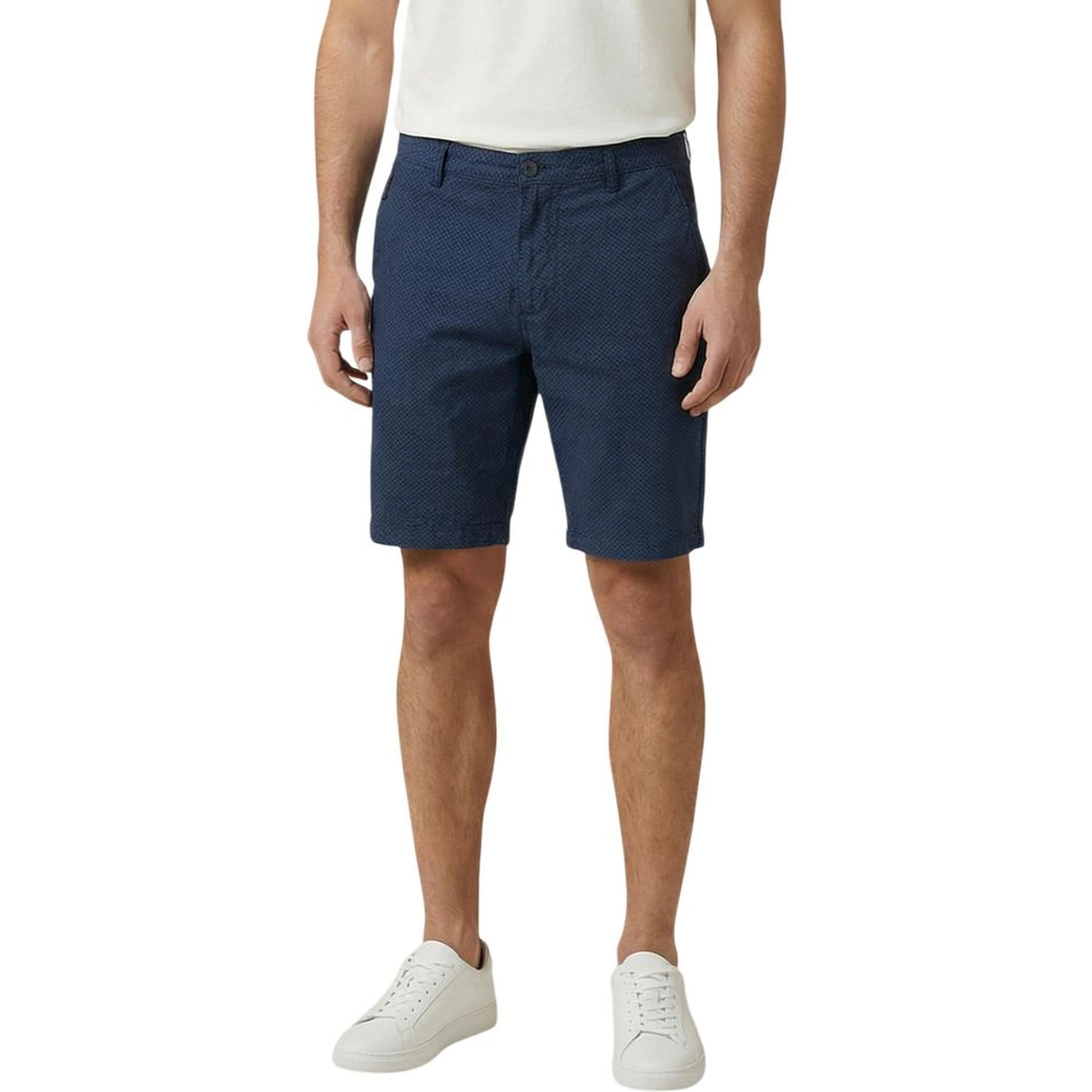 Blue Cotton Shorts
