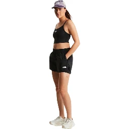 Black Recycled Polyester Knee Length