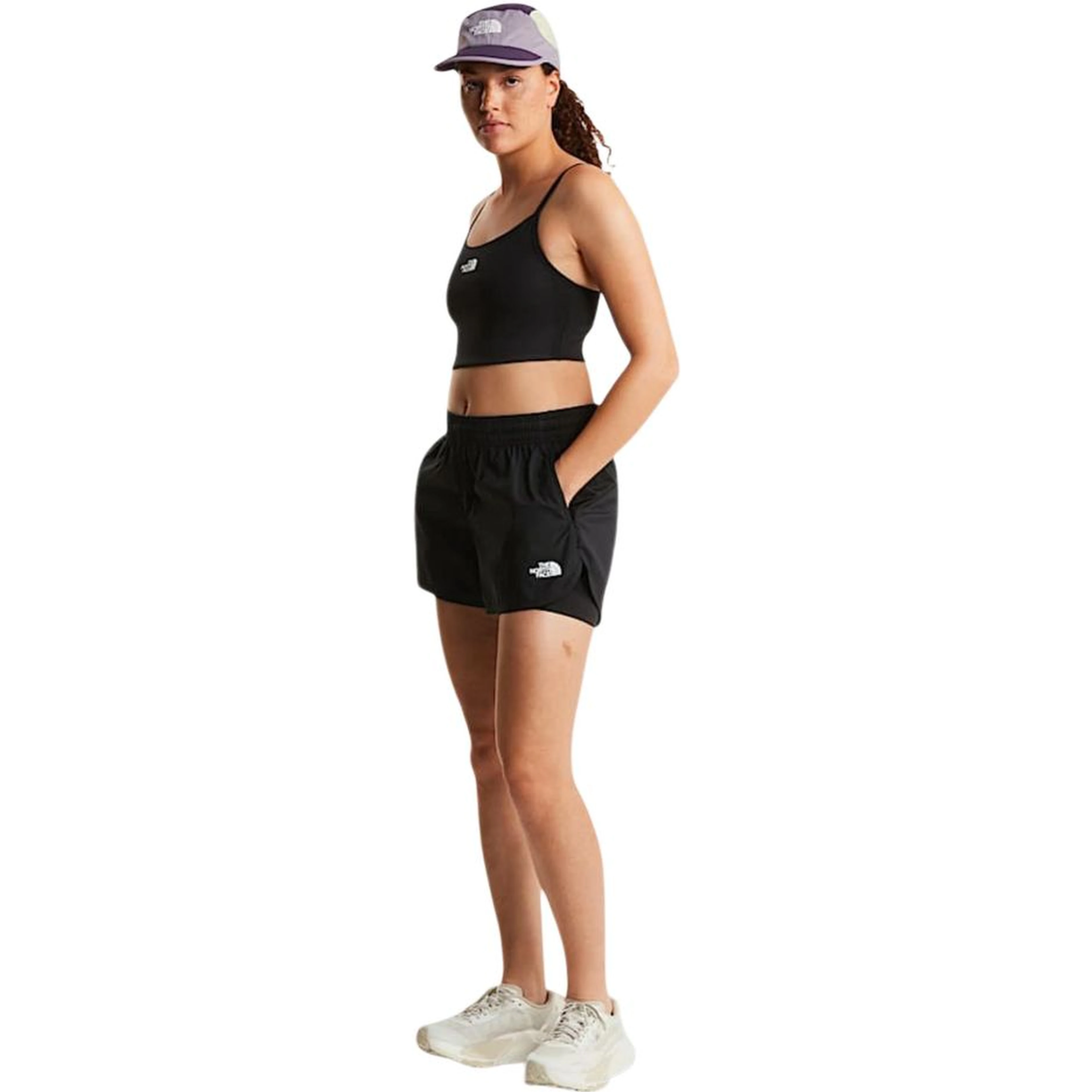 Black Recycled Polyester Knee Length