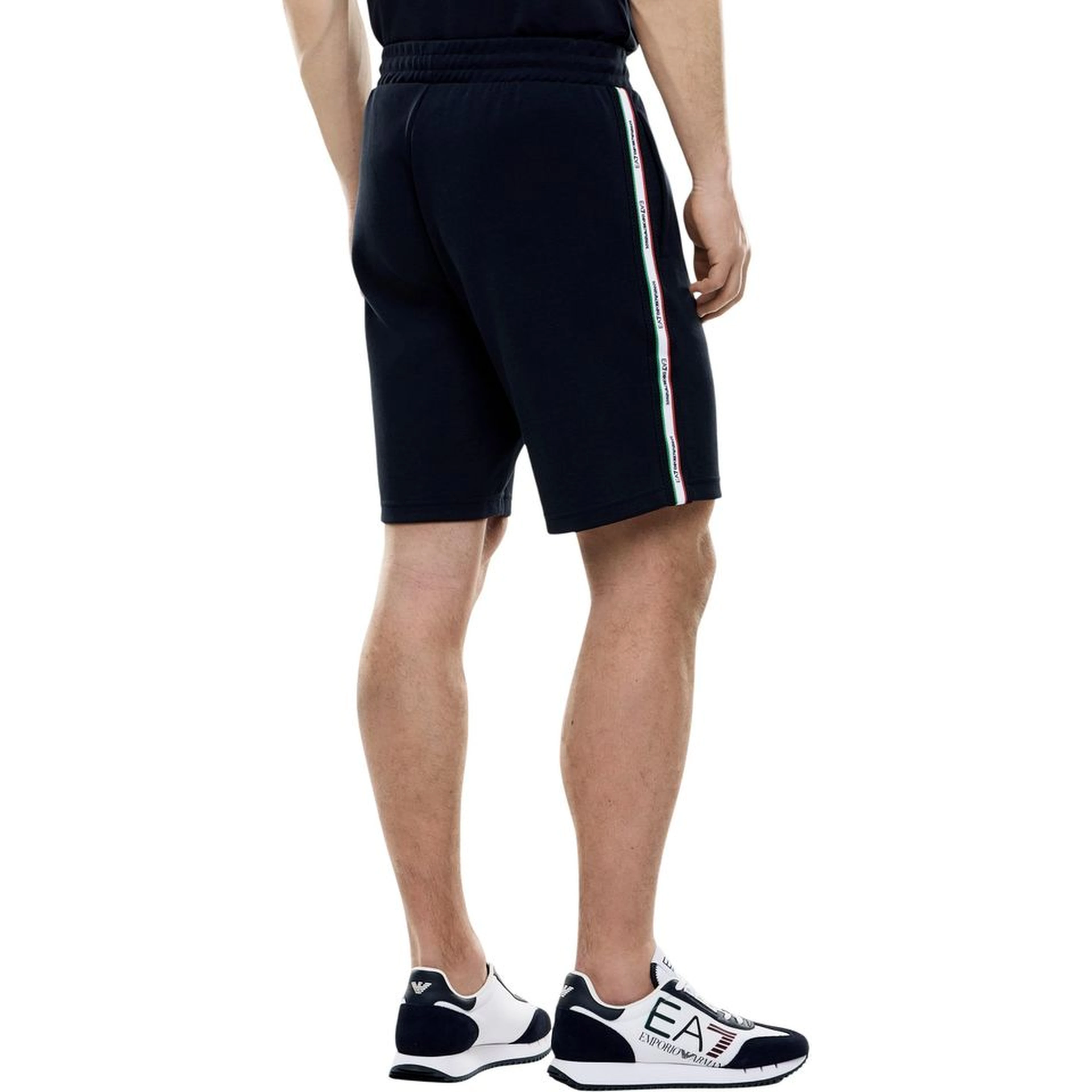 Blue Cotton Knee Length