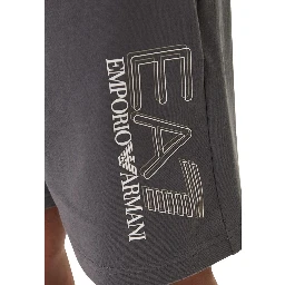 Gray Cotton Bermuda Shorts