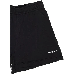 Black Recycled Cotton Short And Mini Shorts
