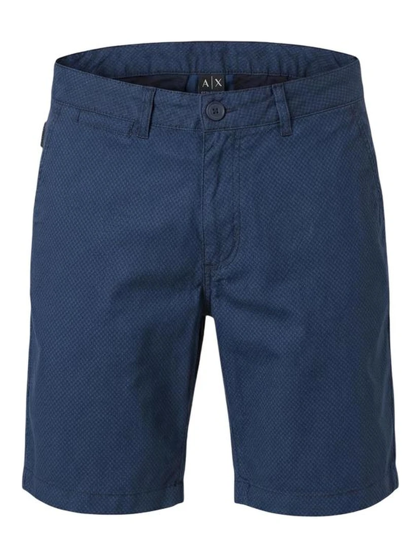 Blue Cotton Shorts