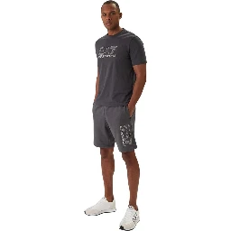 Gray Cotton Bermuda Shorts