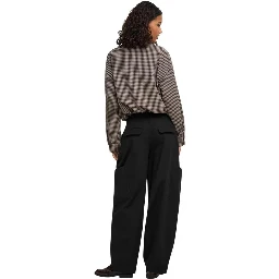 Black Cotton Cargo Pants