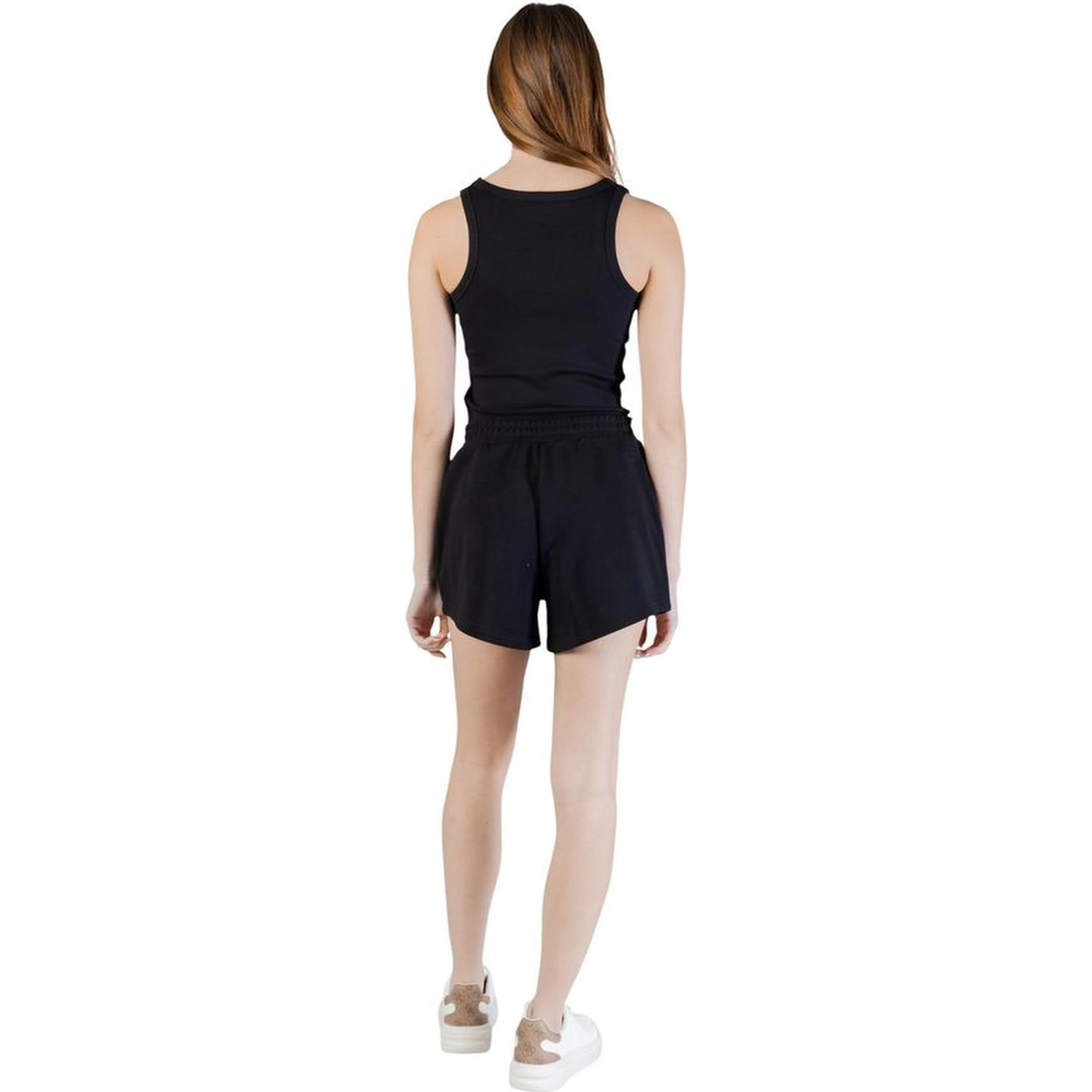 Black Polyester Short And Mini Shorts