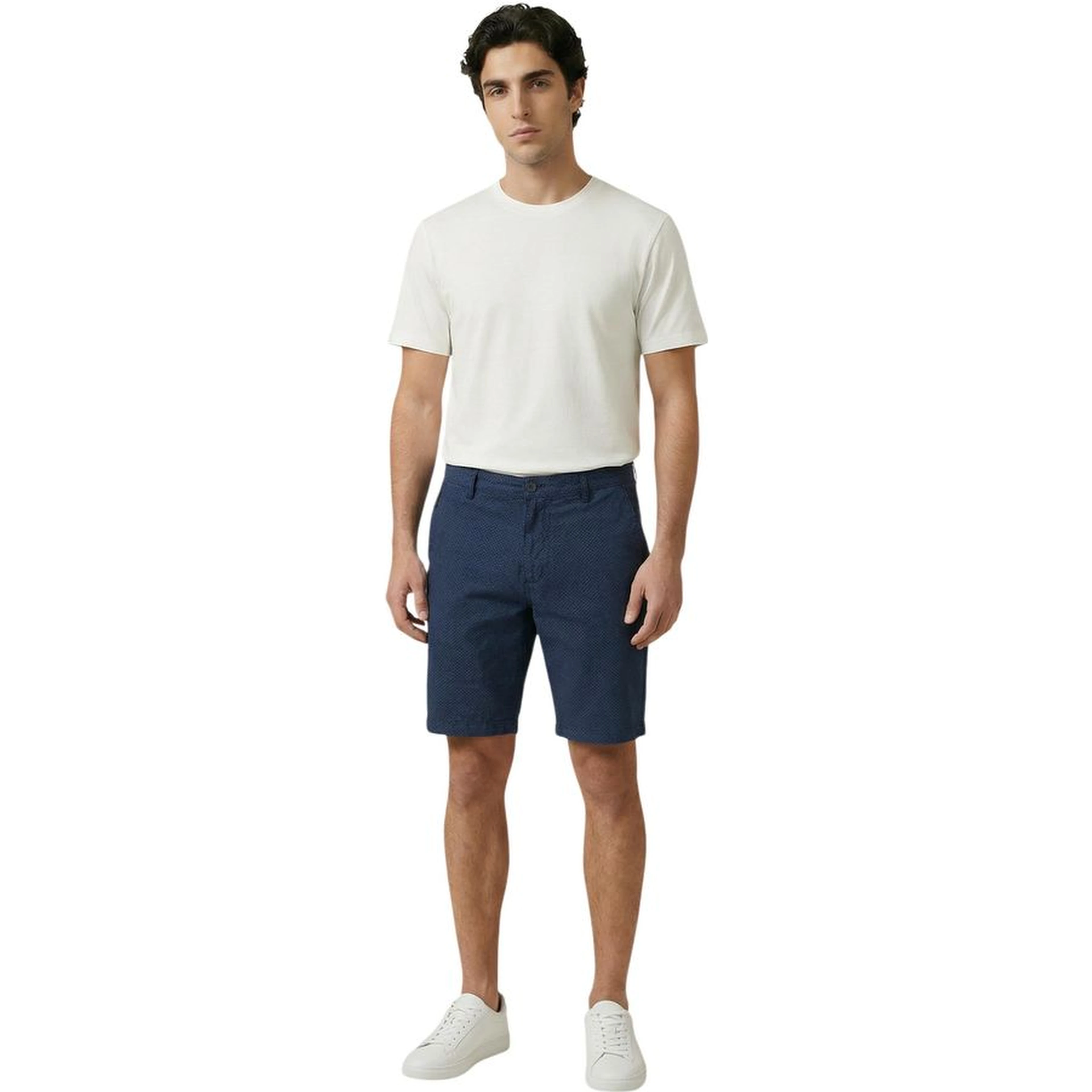 Blue Cotton Shorts