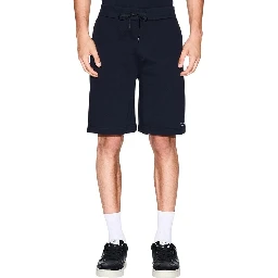 Blue Cotton Knee Length