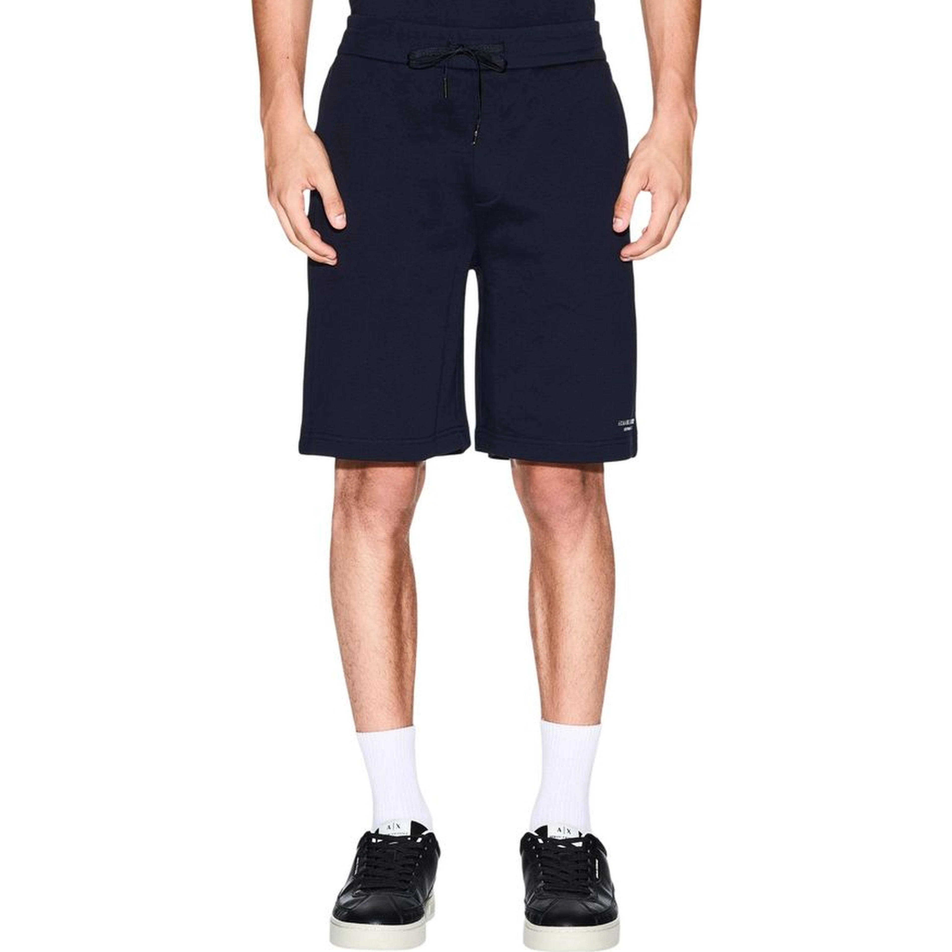 Blue Cotton Knee Length