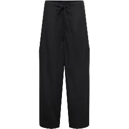 Black Cotton Cargo Pants