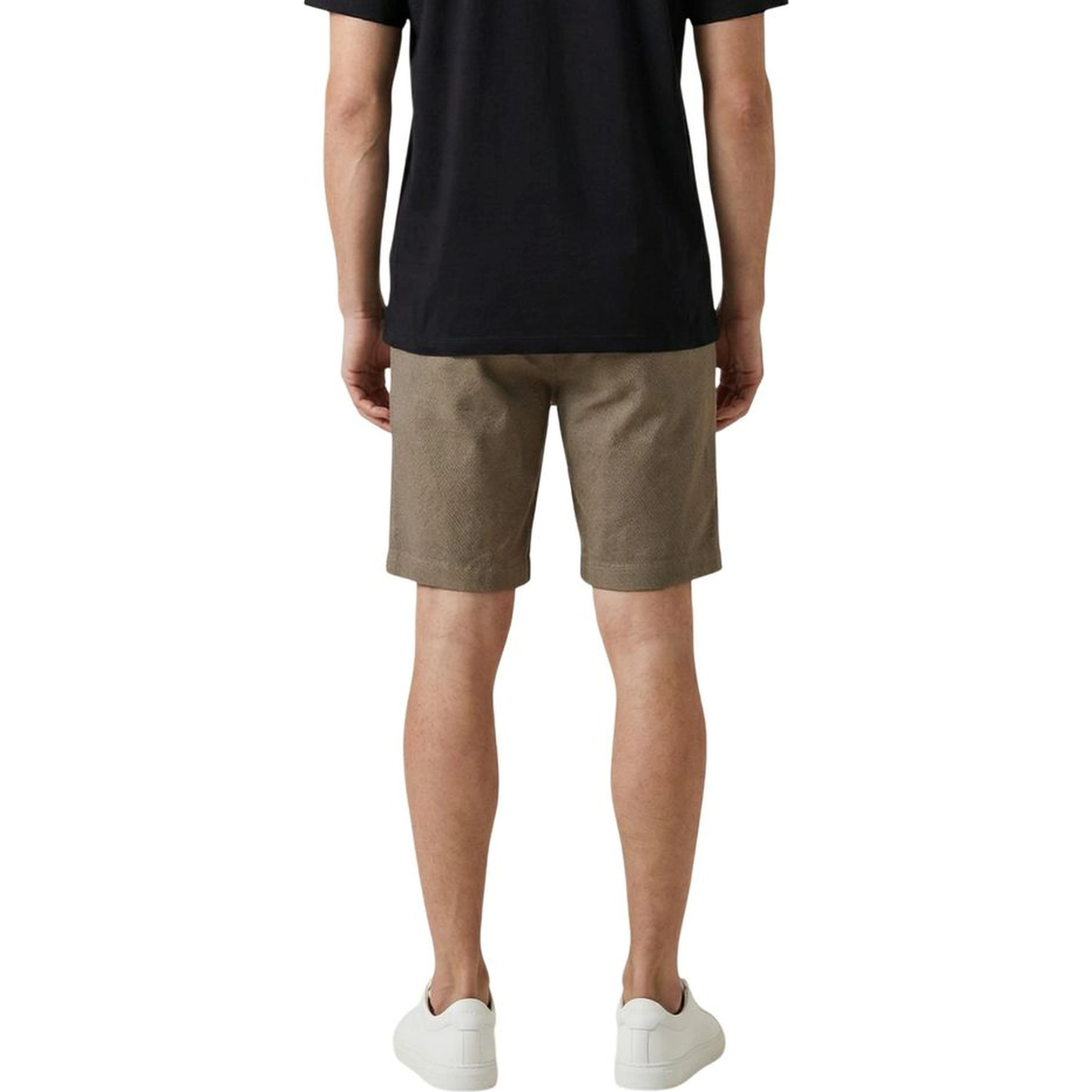Green Cotton Bermuda Shorts