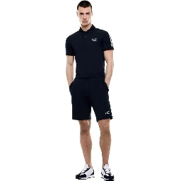 Blue Cotton Knee Length
