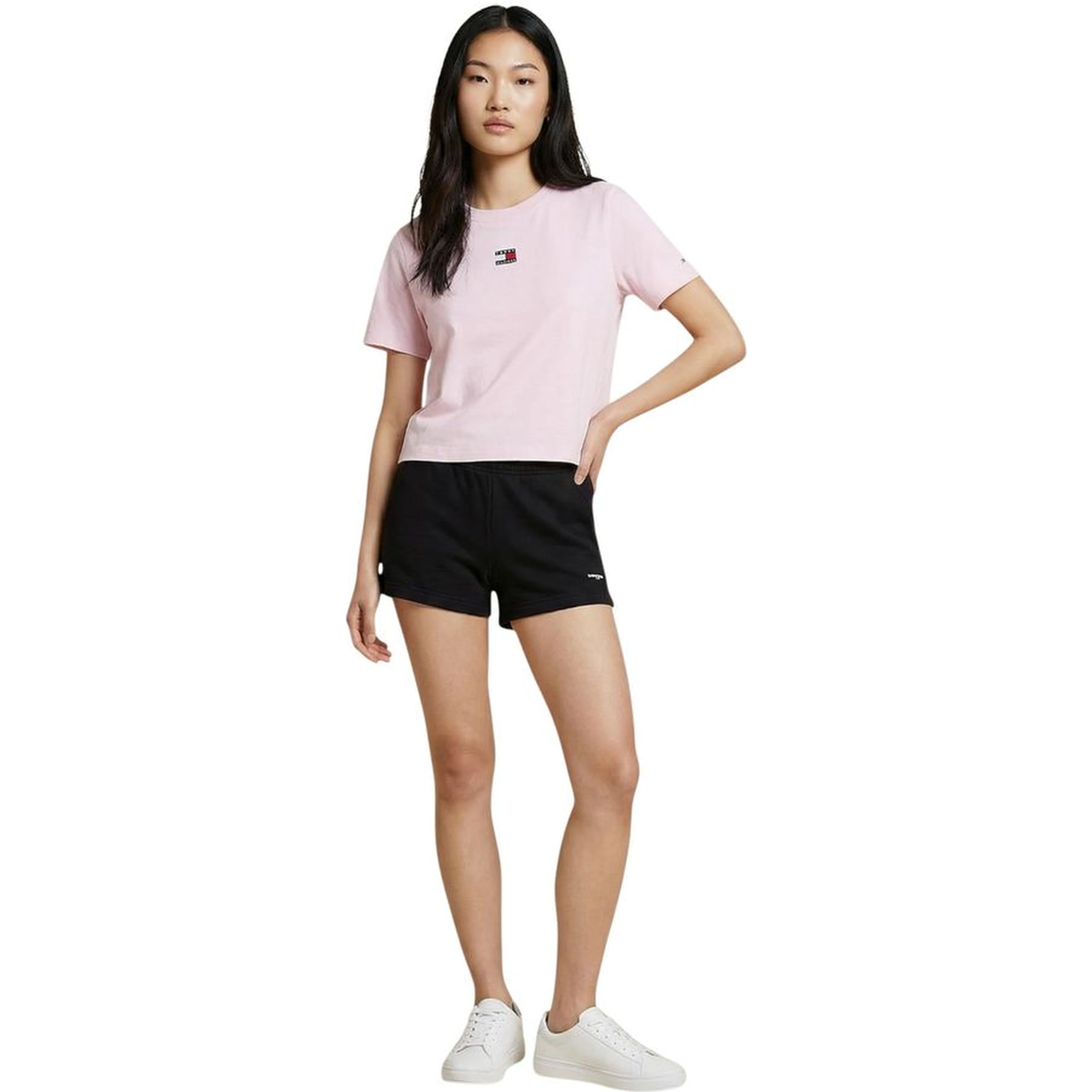 Black Recycled Cotton Short And Mini Shorts