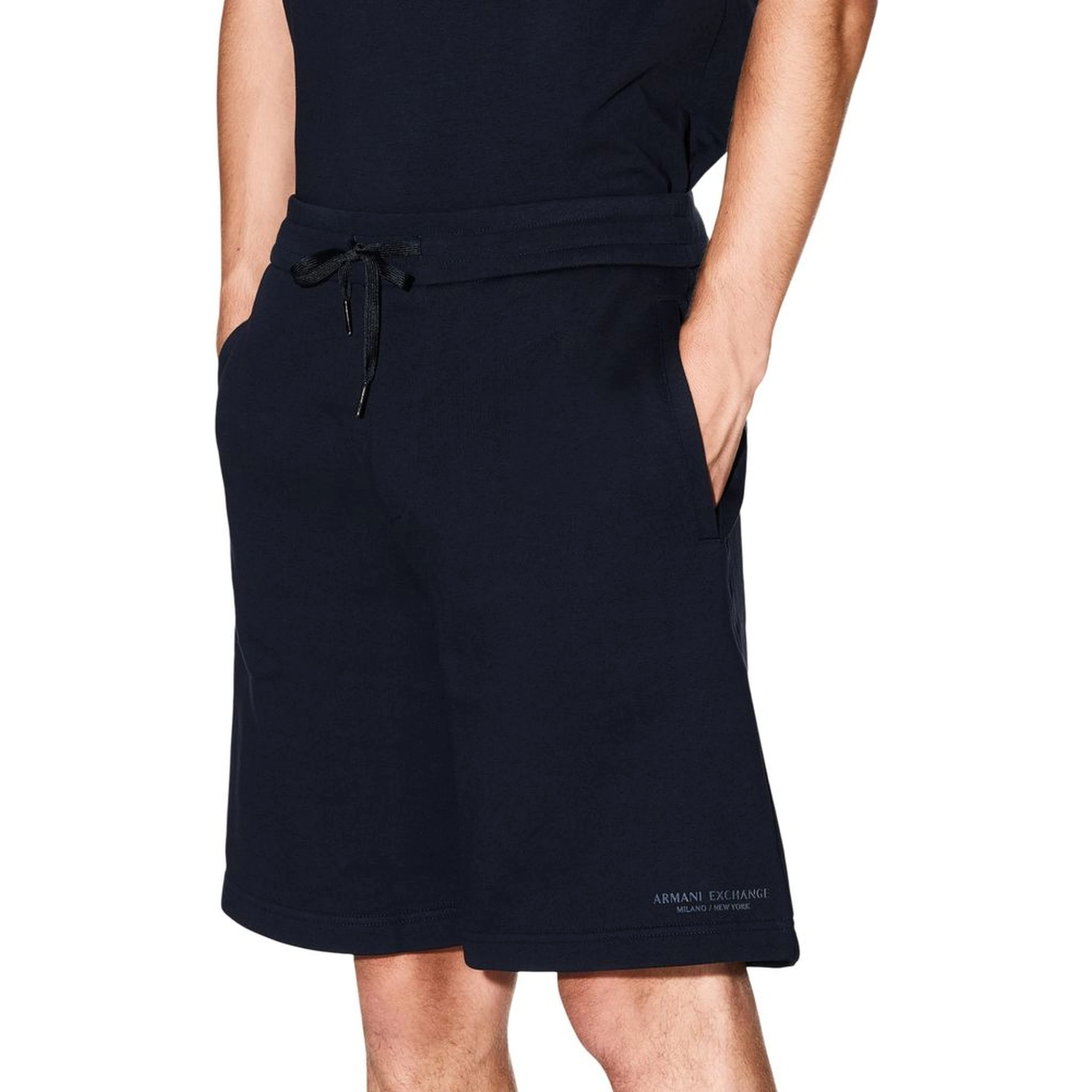 Blue Cotton Knee Length