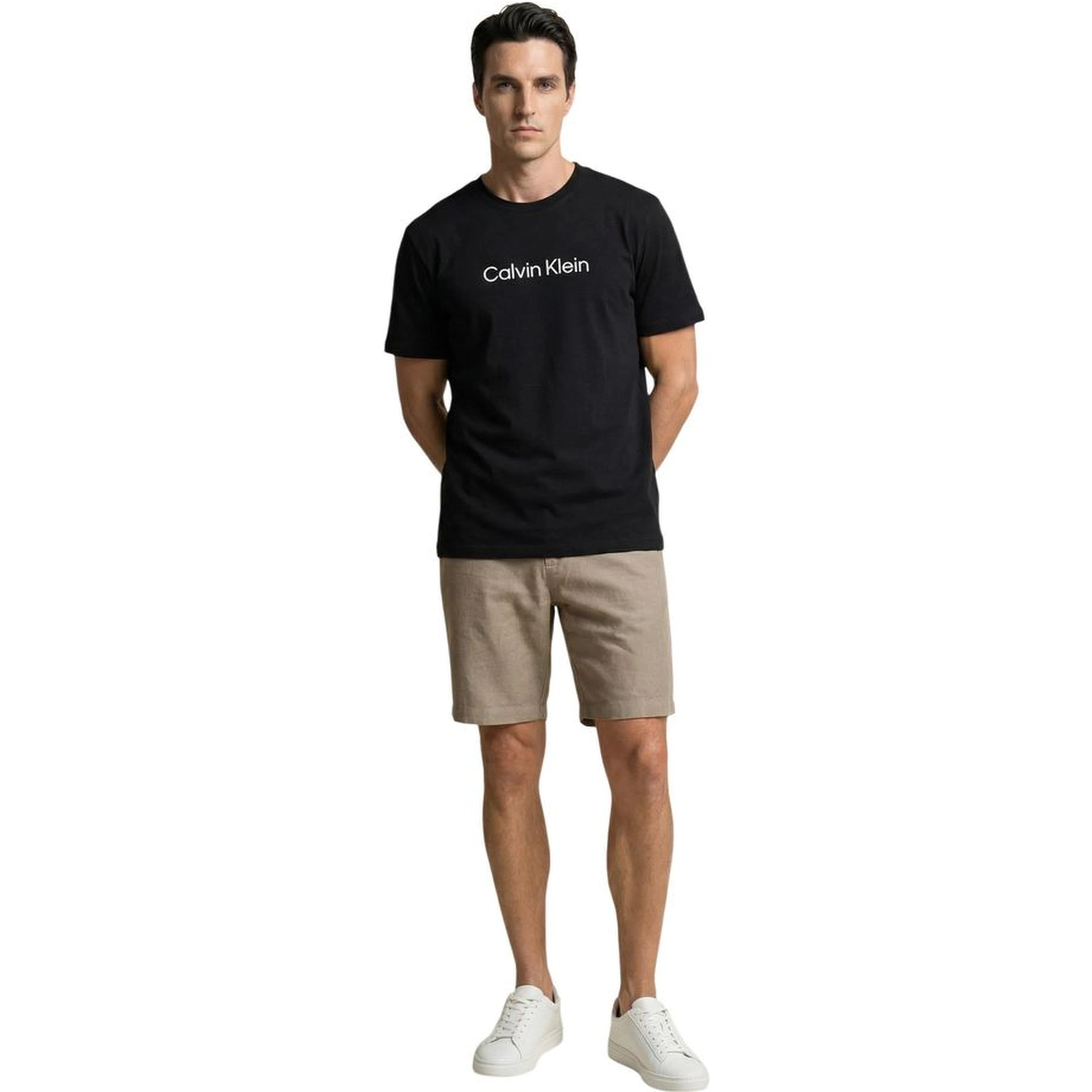 Green Cotton Bermuda Shorts