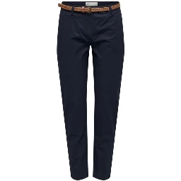 Blue Cotton Chino Pants