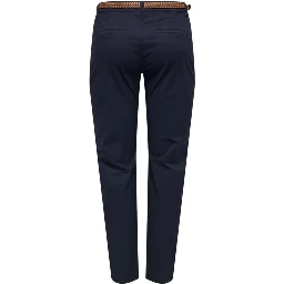 Blue Cotton Chino Pants