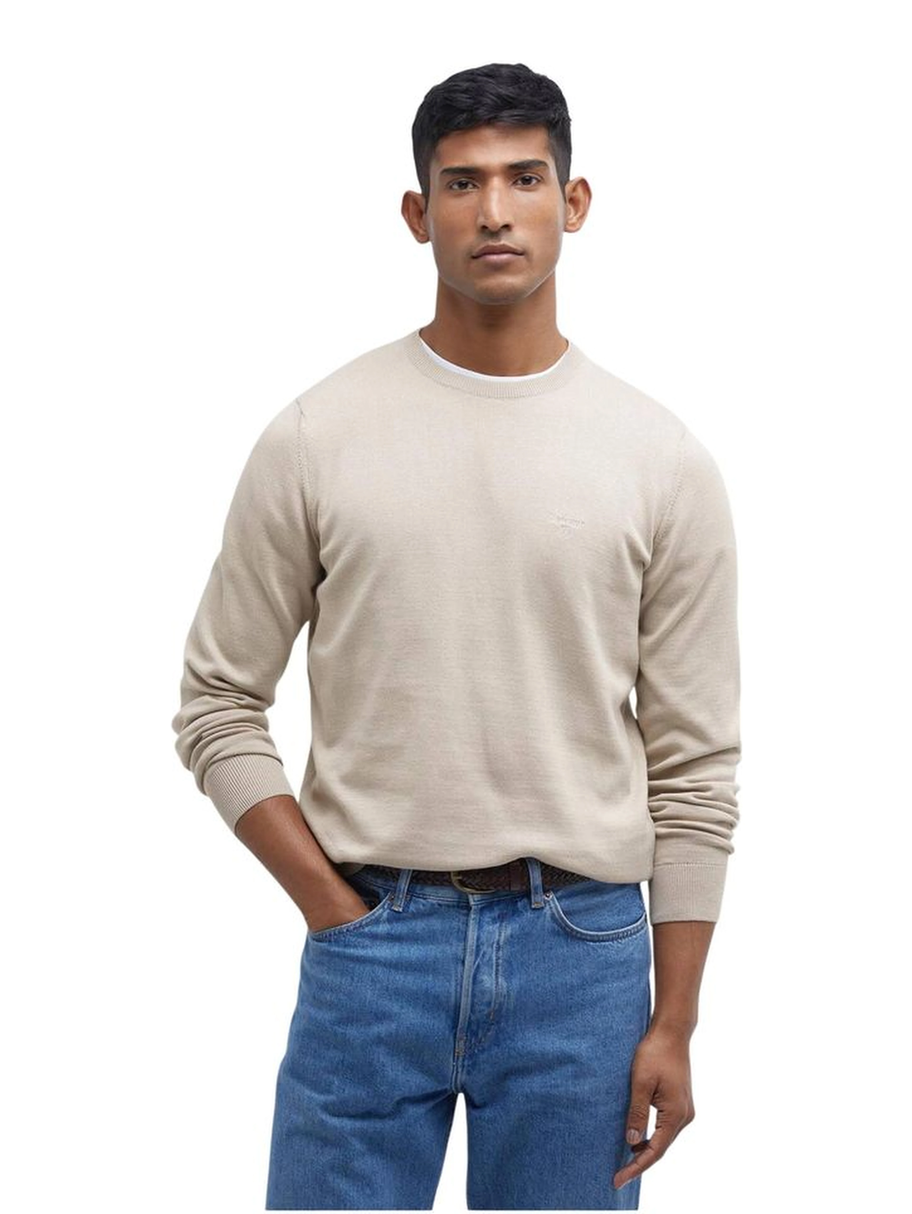Beige Cotton Sweatshirt