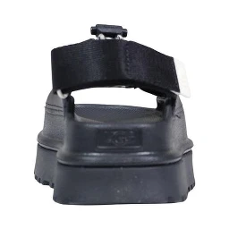 Black Polyethylene Flat Sandals