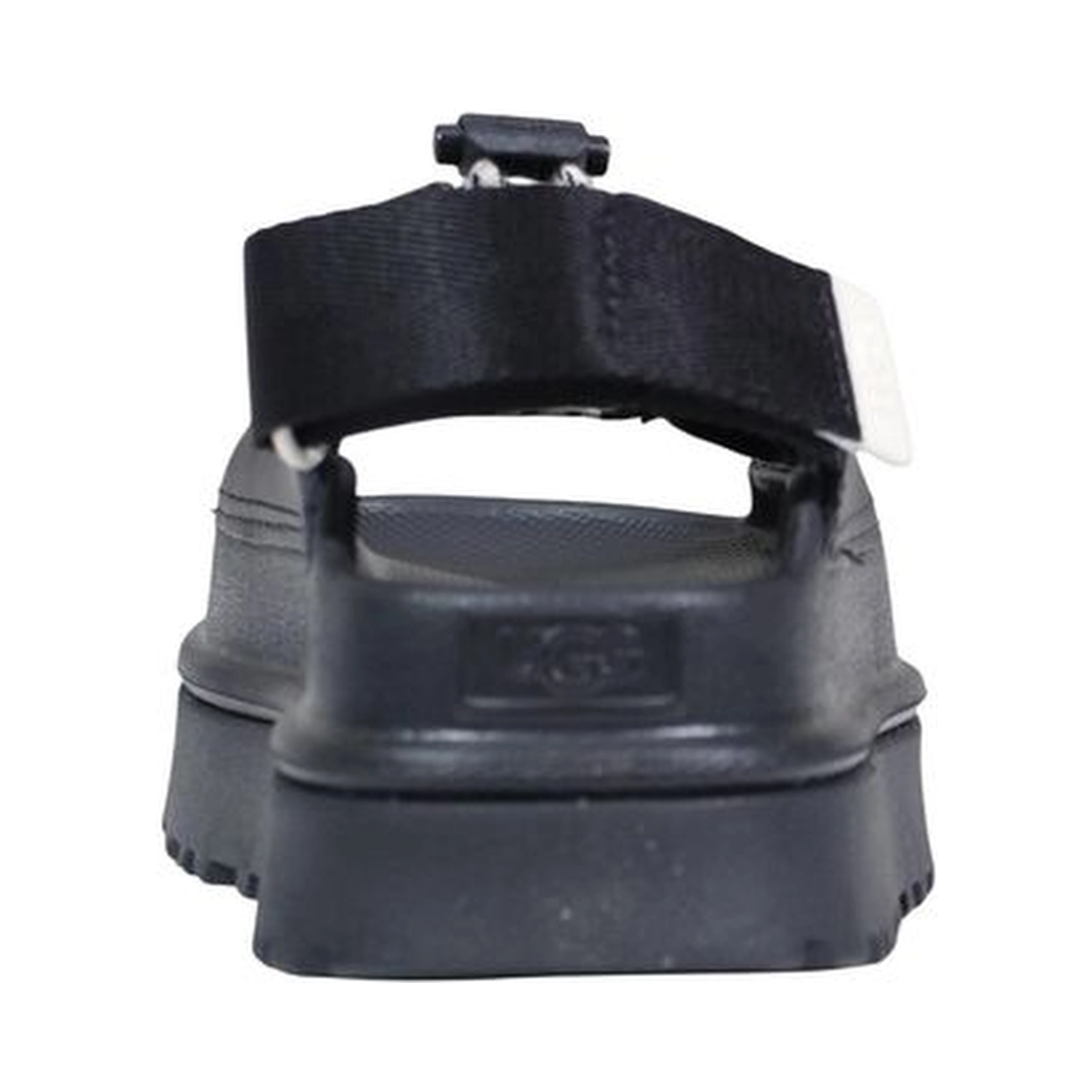 Black Polyethylene Flat Sandals