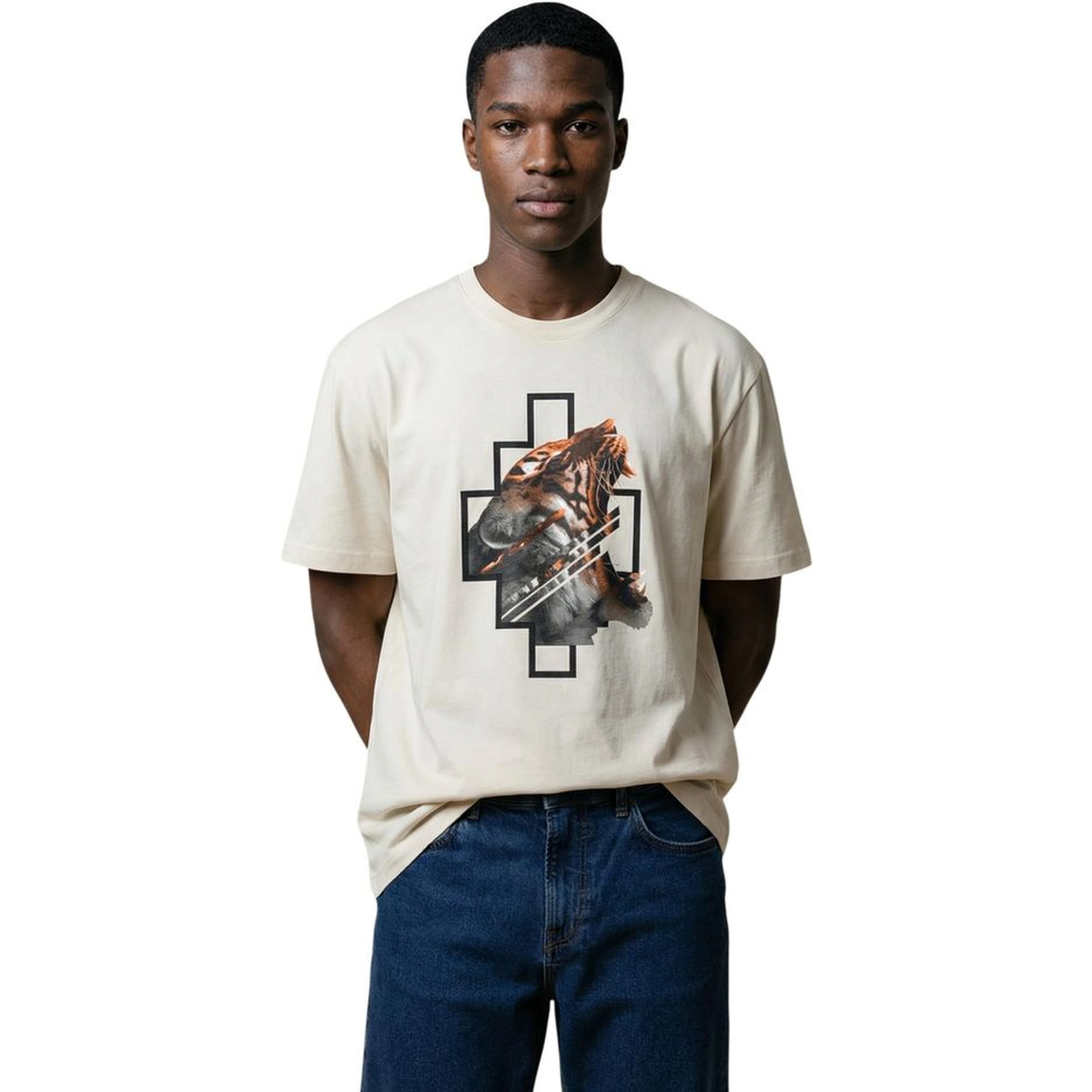 Beige Cotton T-Shirt