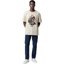 Beige Cotton T-Shirt