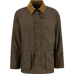 Green Cotton Full-Length Jacket