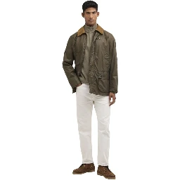 Green Cotton Full-Length Jacket