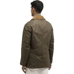 Green Cotton Full-Length Jacket