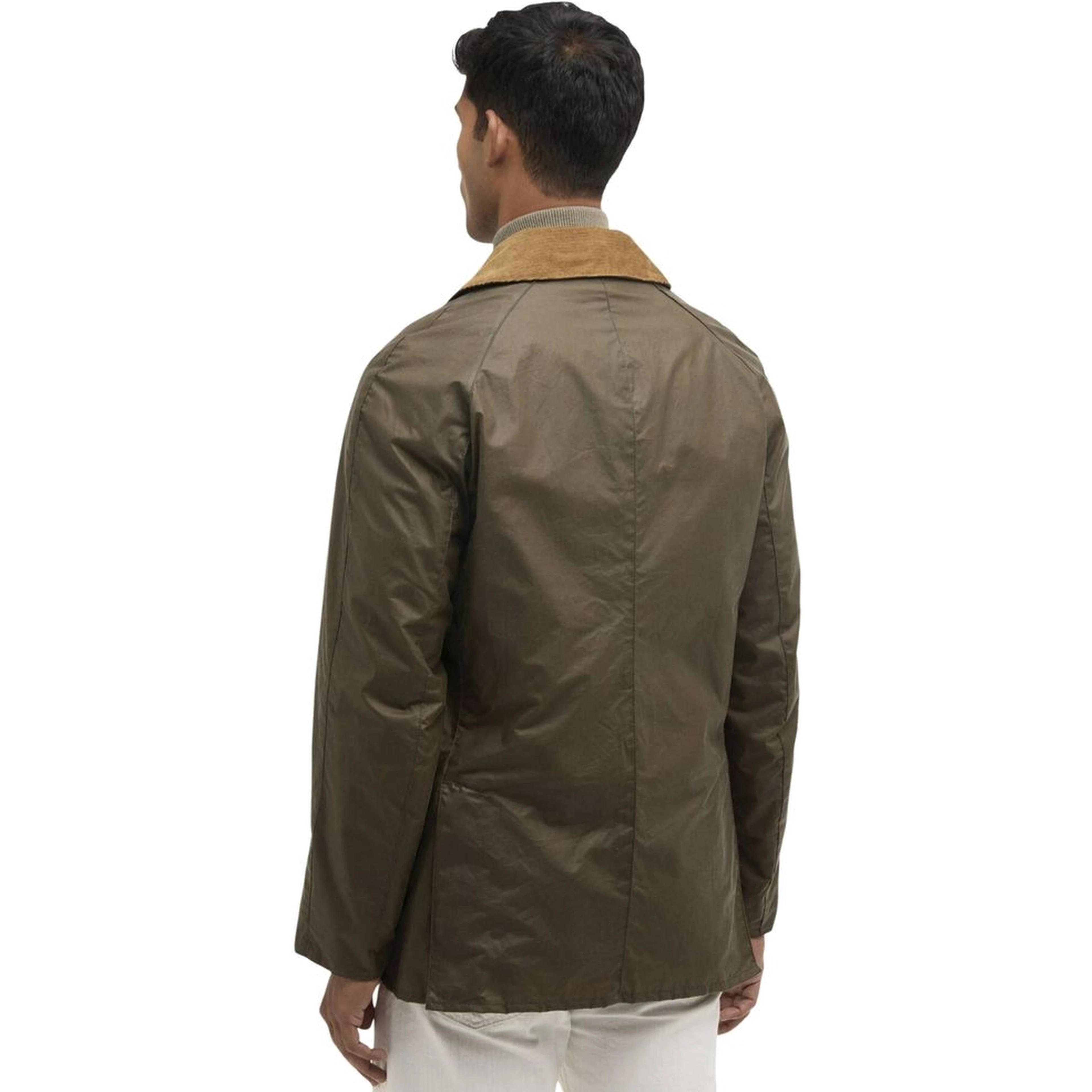 Green Cotton Full-Length Jacket