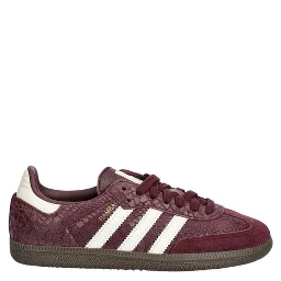 Bordeaux Leather Low Top Sneakers