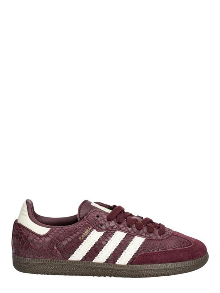 Bordeaux Leather Low Top Sneakers