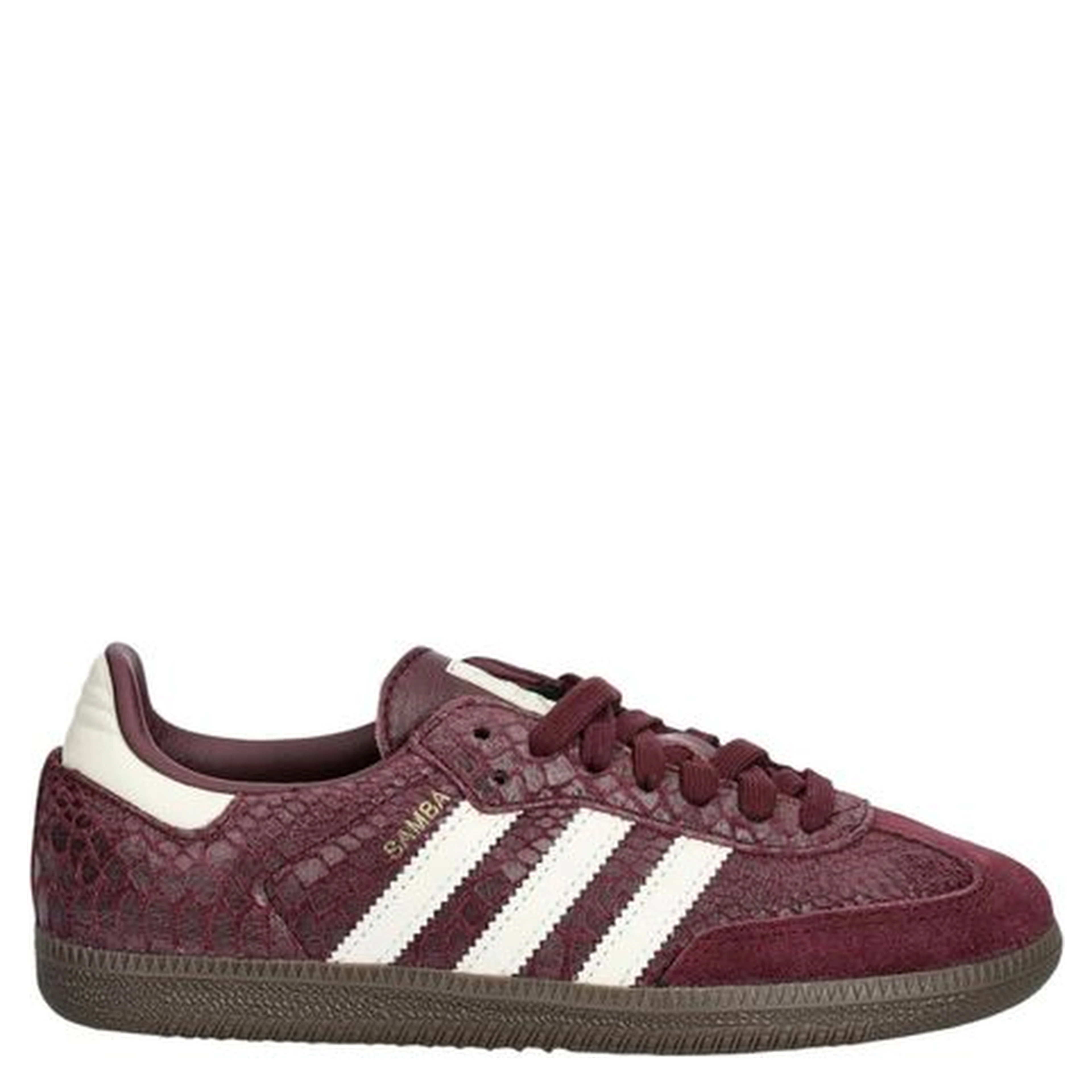 Bordeaux Leather Low Top Sneakers