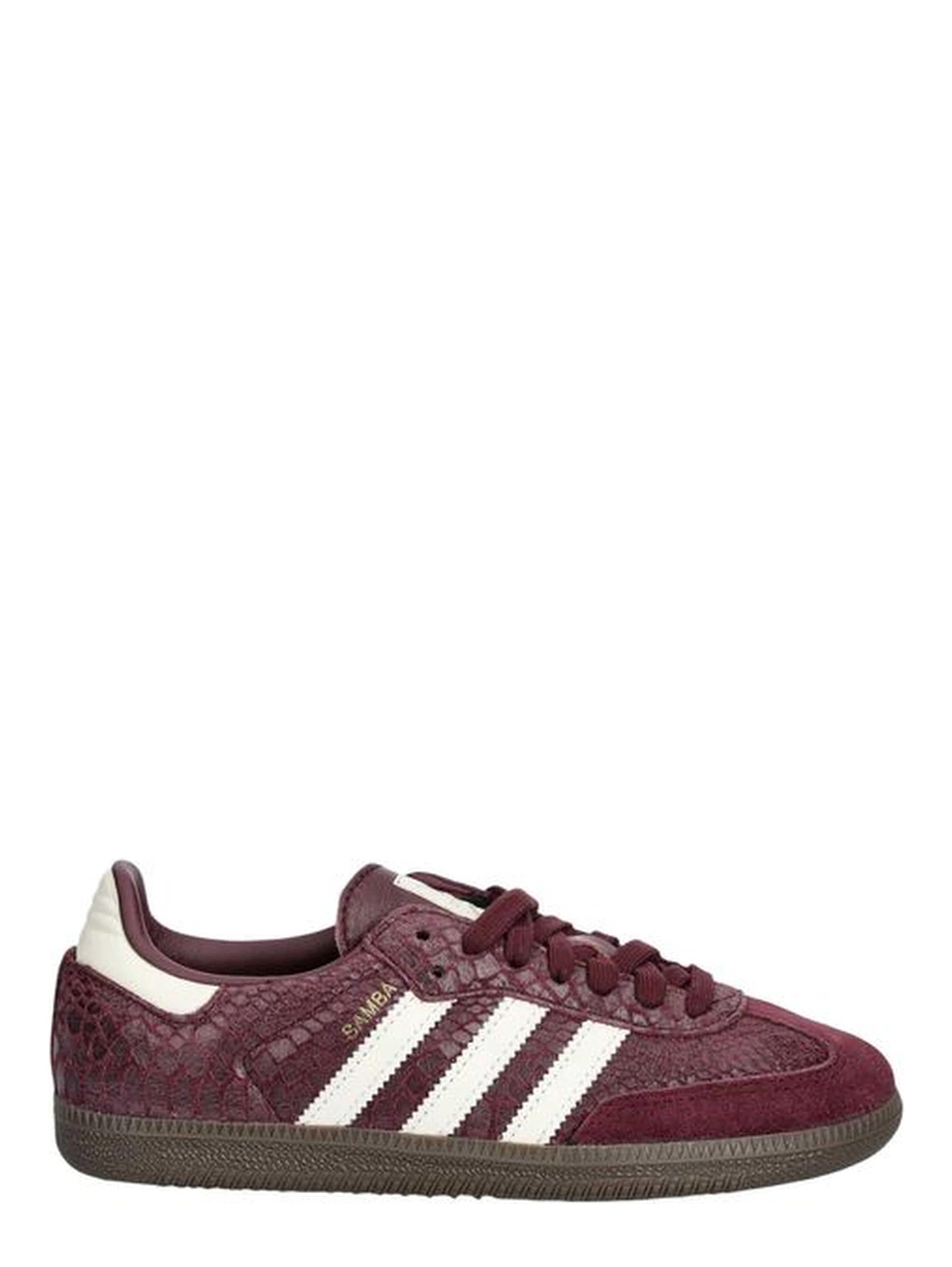 Bordeaux Leather Low Top Sneakers