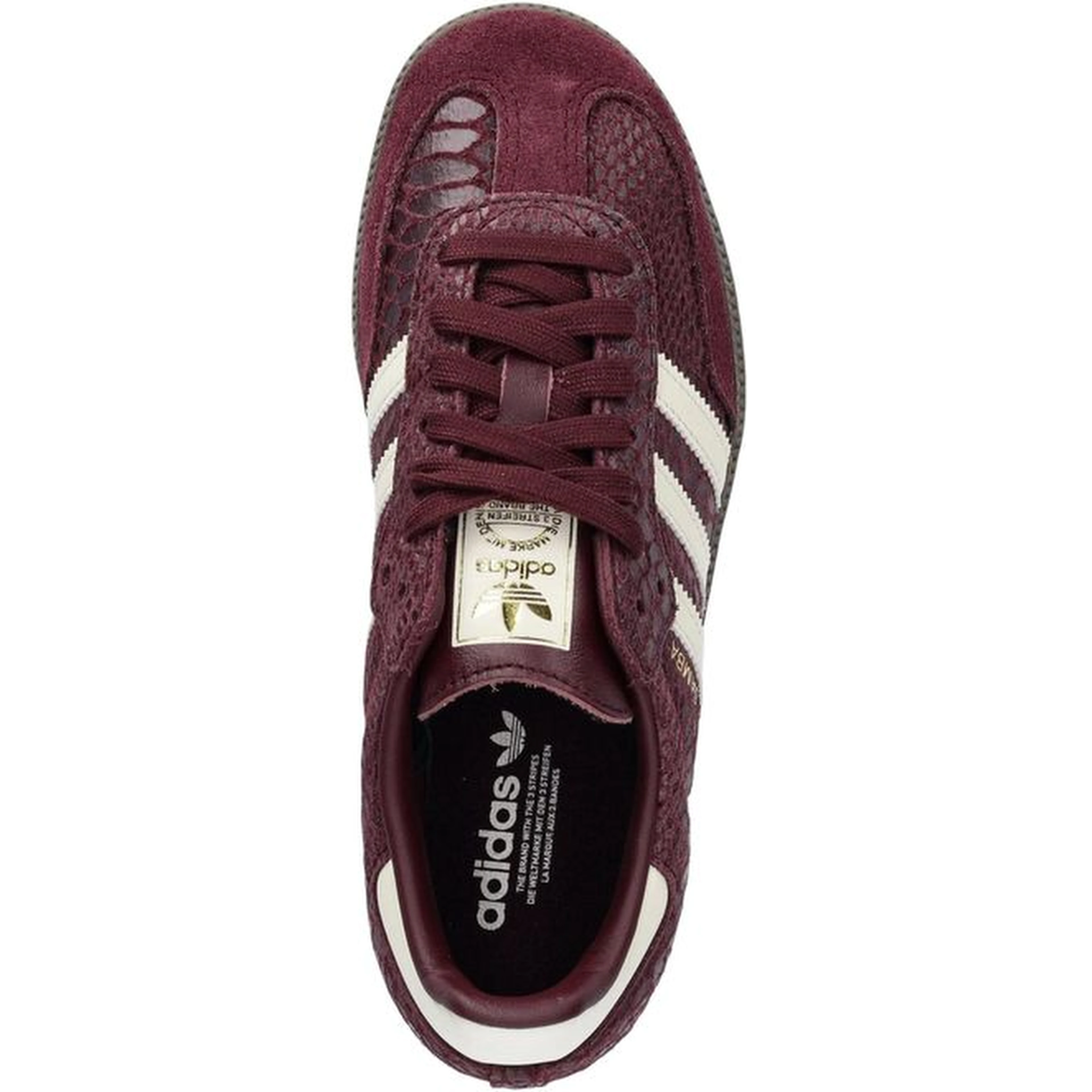Bordeaux Leather Low Top Sneakers