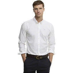 White Cotton Dress Shirt