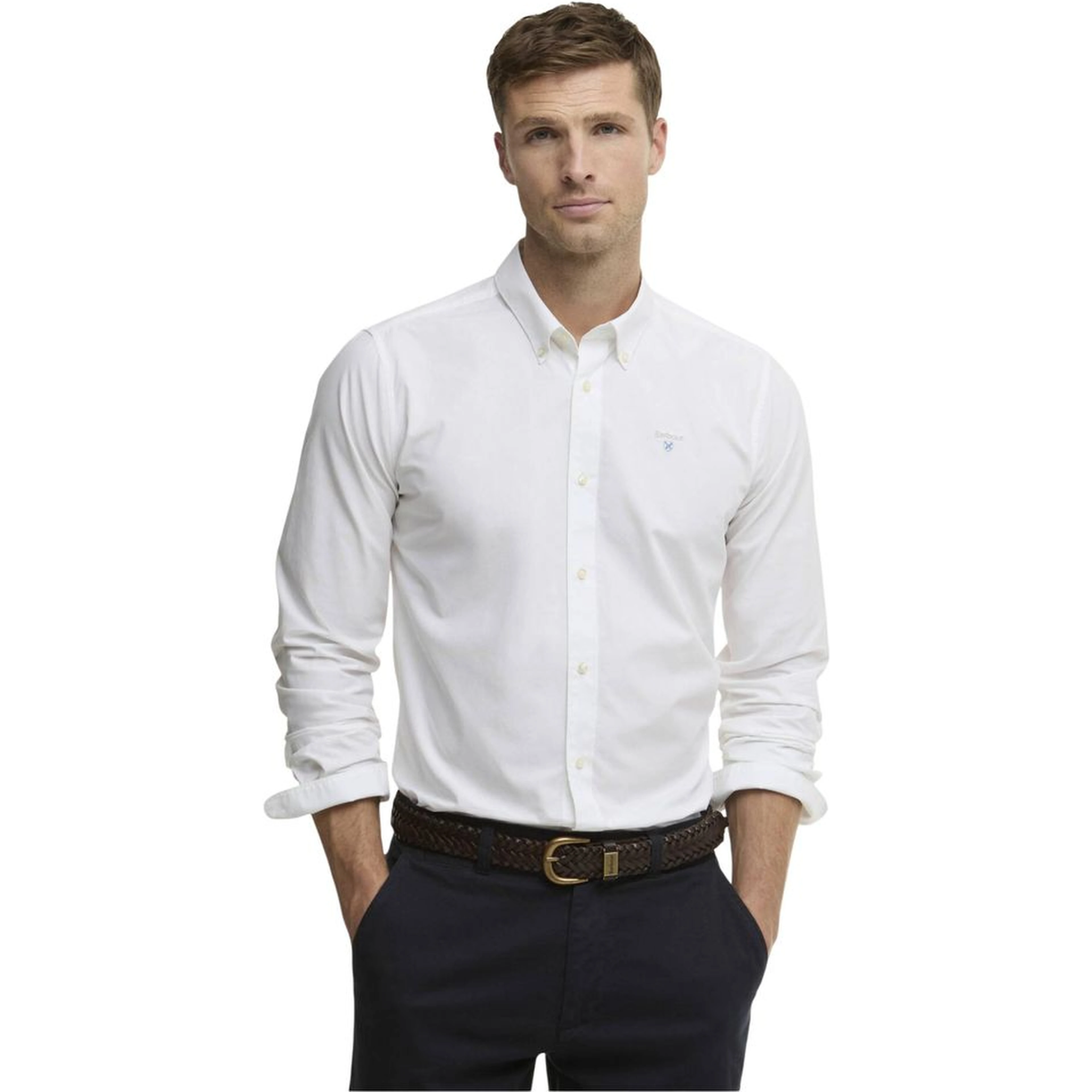White Cotton Dress Shirt