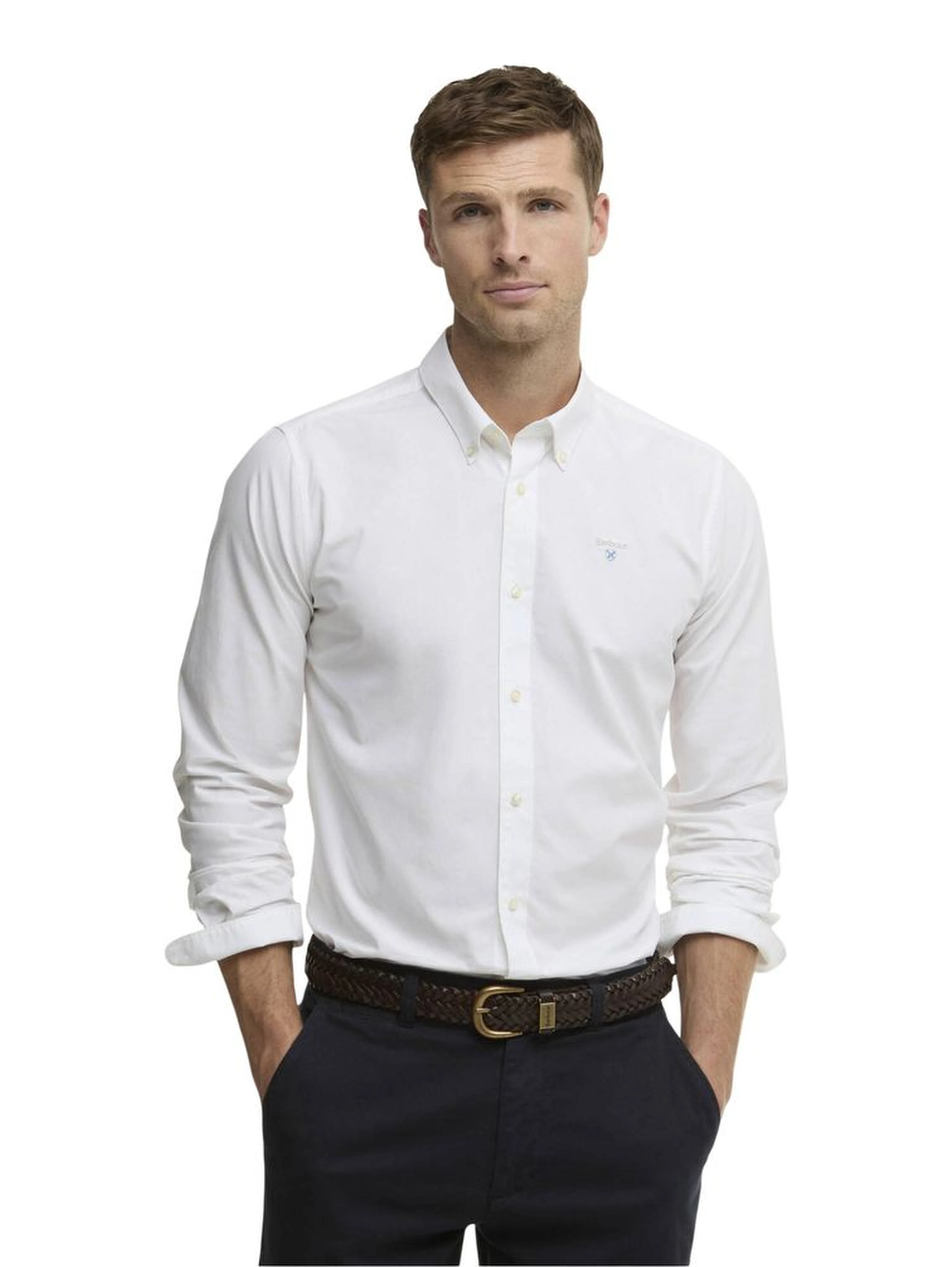 White Cotton Dress Shirt