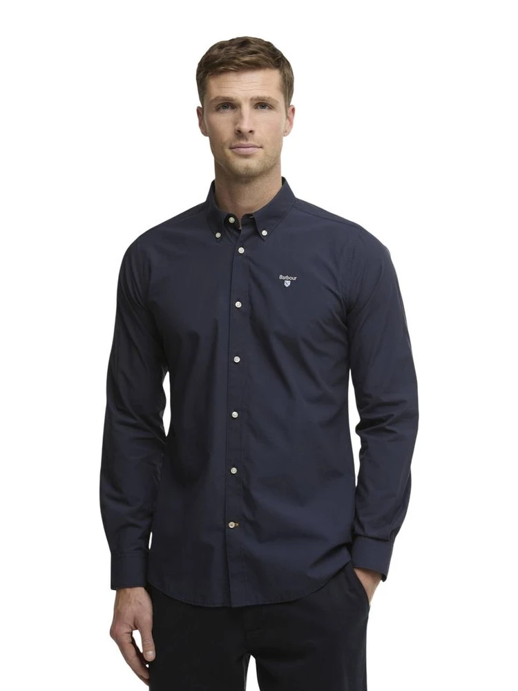 Blue Cotton Dress Shirt