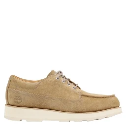 Beige Suede Leather Slip-On Loafers