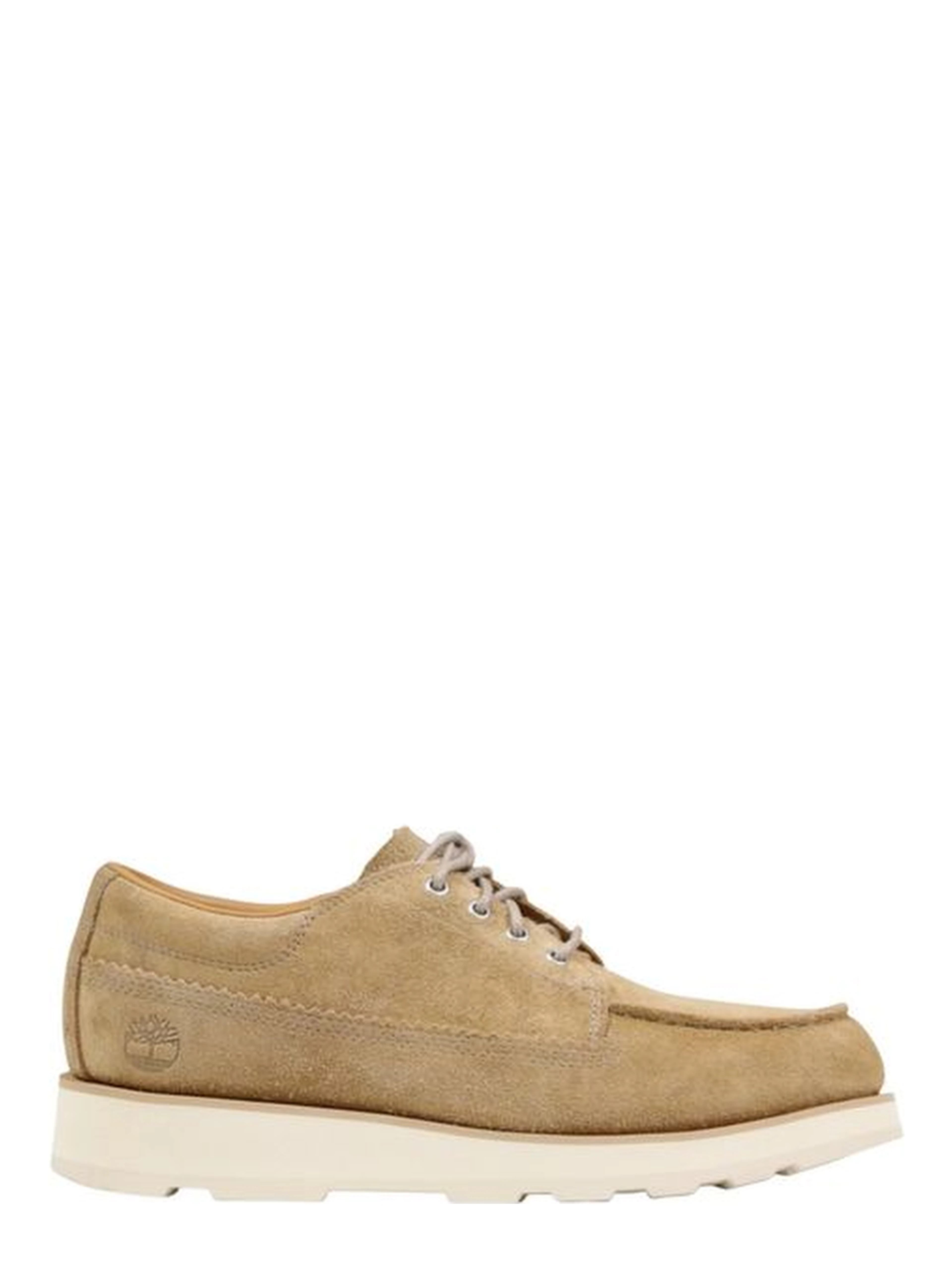 Beige Suede Leather Slip-On Loafers