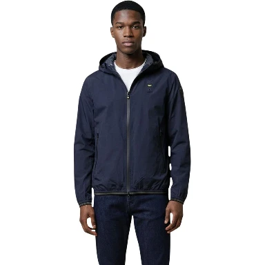 Blue Polyamide Shell Jacket