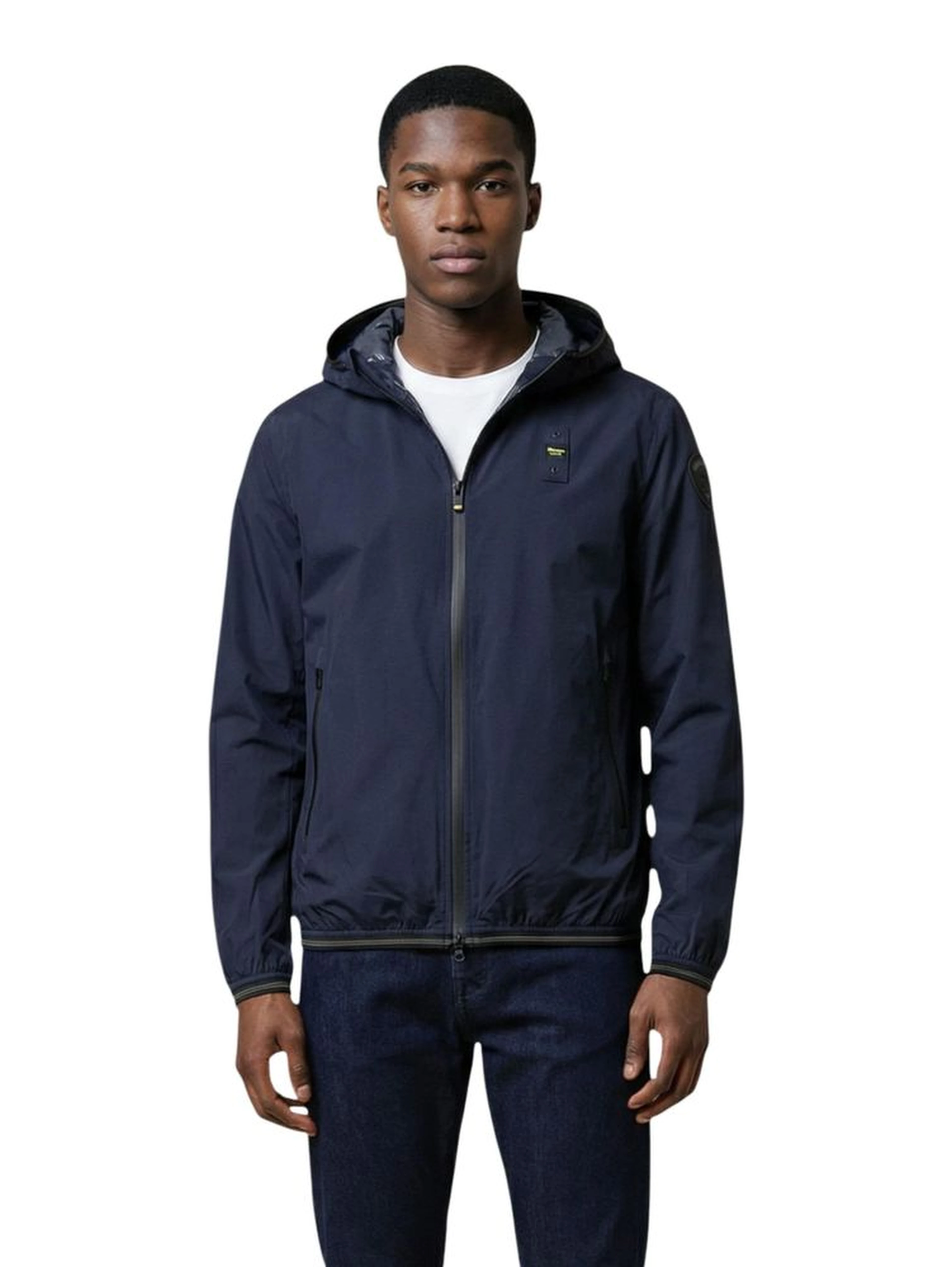 Blue Polyamide Shell Jacket