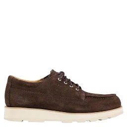 Brown Suede Leather Oxfords And Derbies