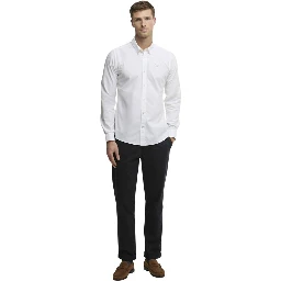 White Cotton Dress Shirt