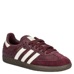 Bordeaux Leather Low Top Sneakers