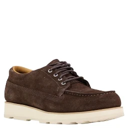 Brown Suede Leather Oxfords And Derbies