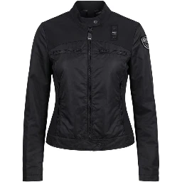 Black Polyamide Biker Jacket