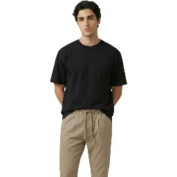 Black Cotton T-Shirt