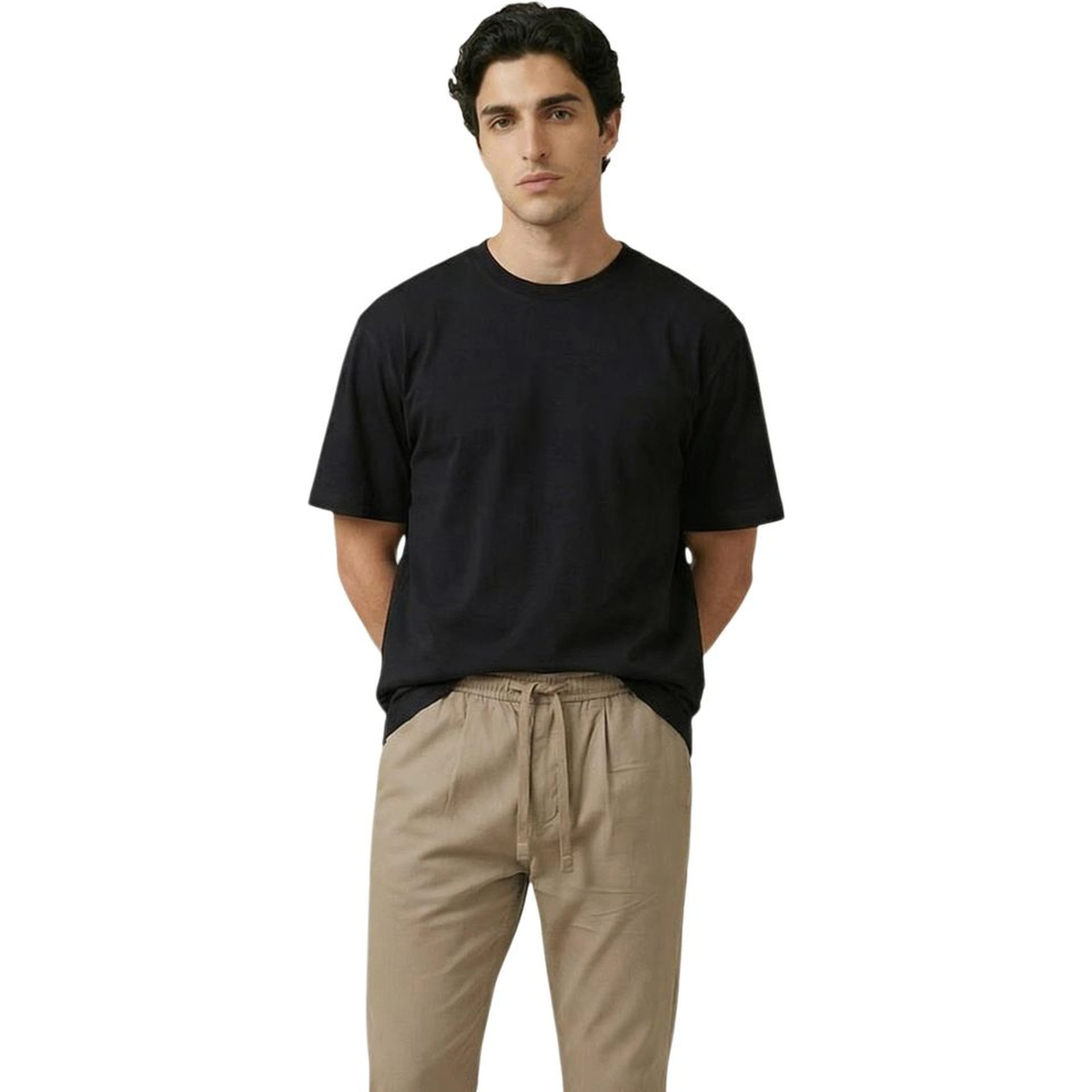 Black Cotton T-Shirt